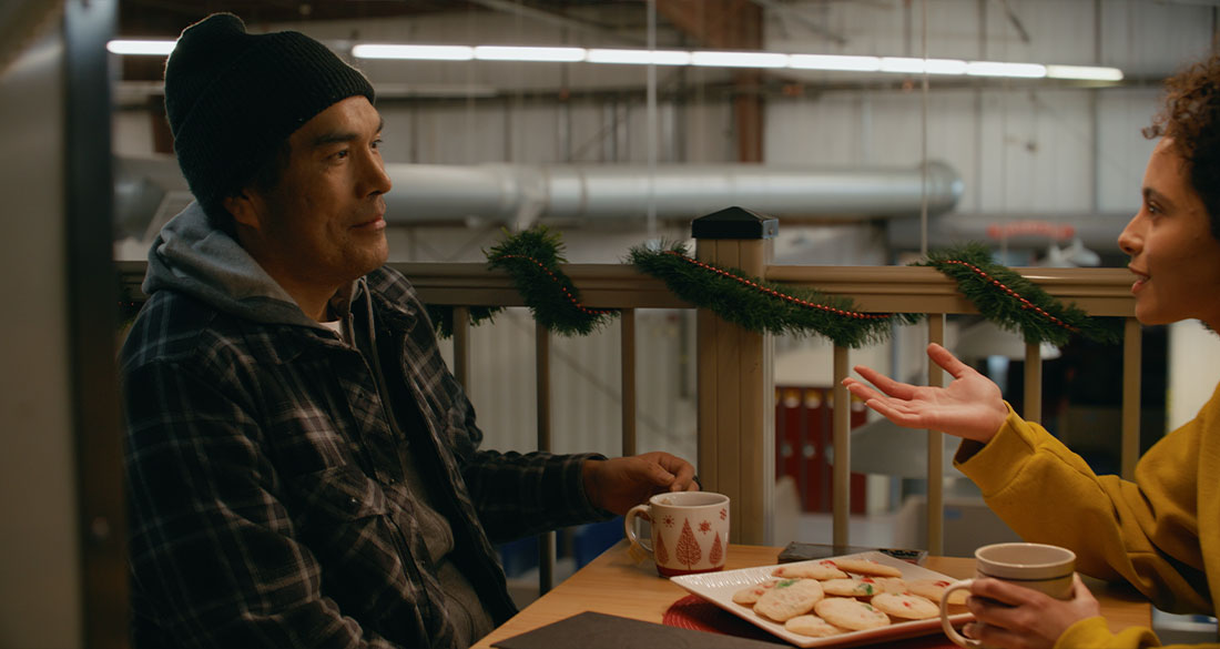 Film frame from Your Donation Lights the Way